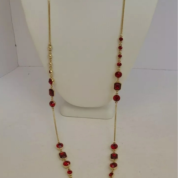 Gold Tone, Necklace 42in, Strand-Gold/siam DKNY - Picture 2 of 2